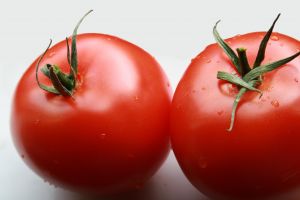 Two tomatoes 